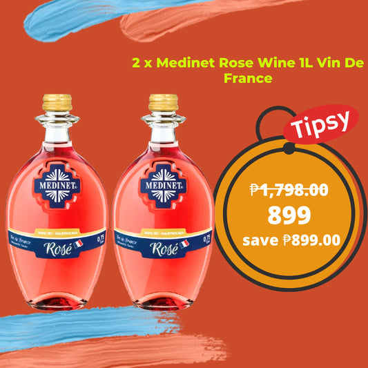 2 x Medinet Rose Wine 1L Vin De France Price Philippines