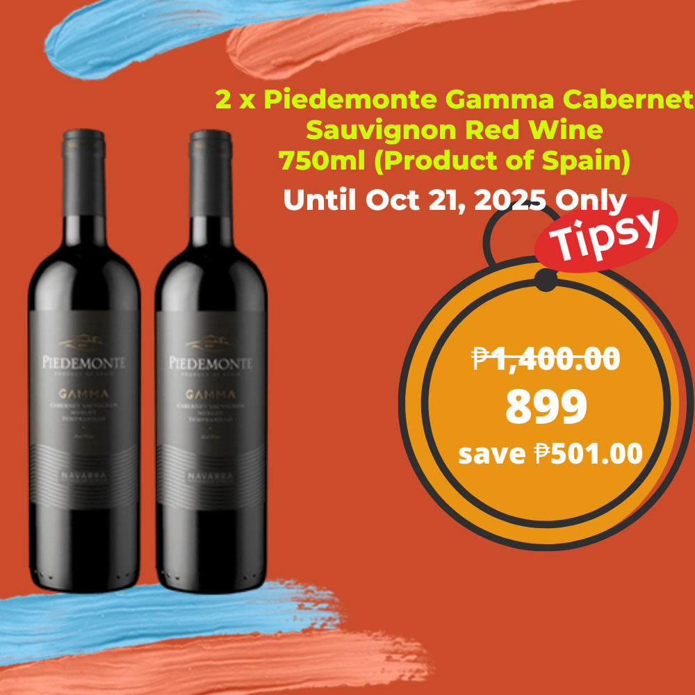 2 x Piedemonte Gamma Cabernet Sauvignon Red Wine 750ml (Product of Spain) Price Philippines