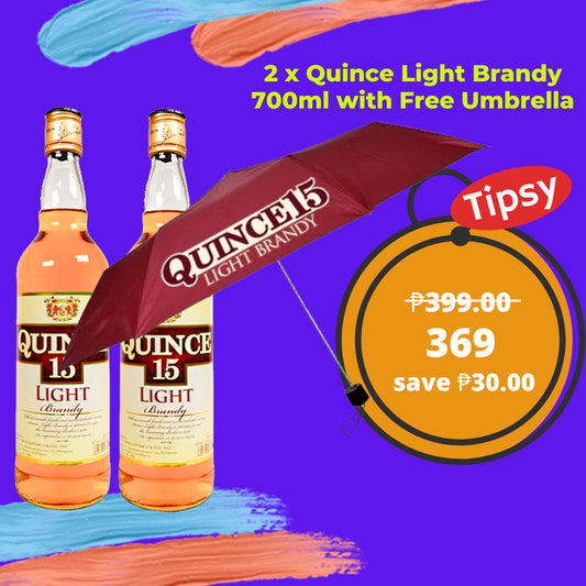 2 x Quince Light Brandy 700ml with Free Umbrella Price Philippines