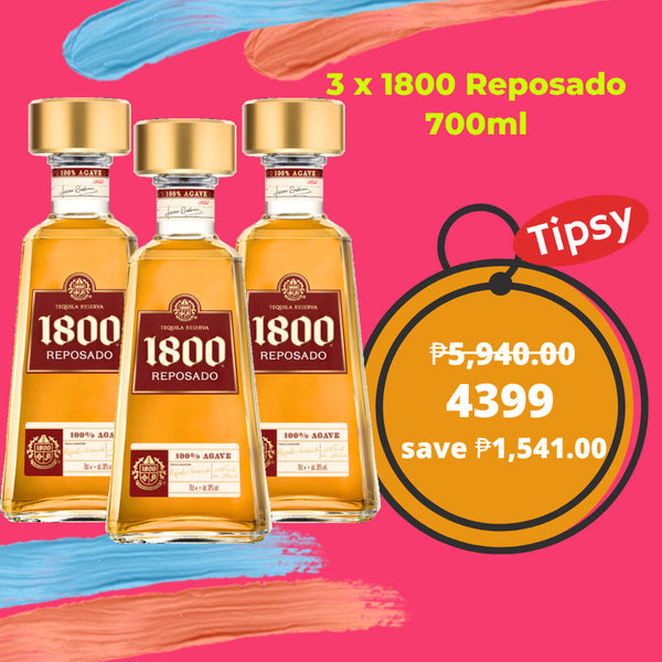3 x 1800 Reposado Tequila 700ml Price Philippines