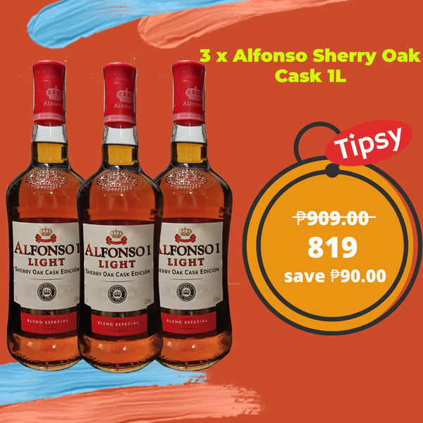 3 x Alfonso Sherry Oak Cask 1L Price Philippines