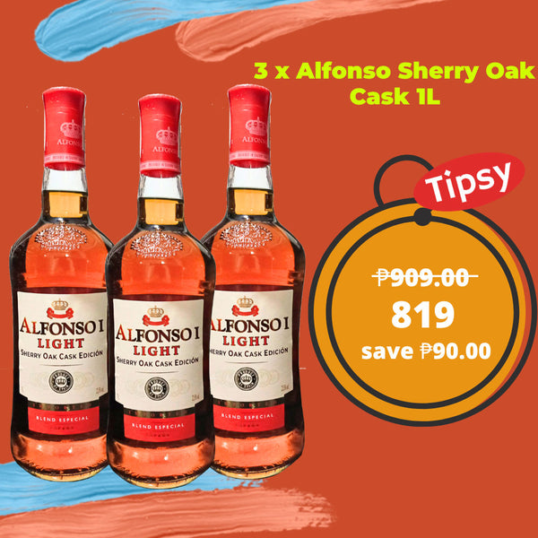 3 x Alfonso Sherry Oak Cask 1L Price Philippines