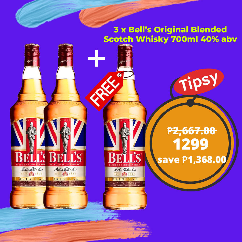 3 x Bell’s Original Blended Scotch Whisky 700ml 40% abv Price Philippines