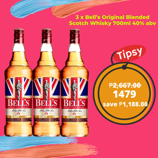 3 x Bell’s Original Blended Scotch Whisky 700ml 40% abv Price Philippines