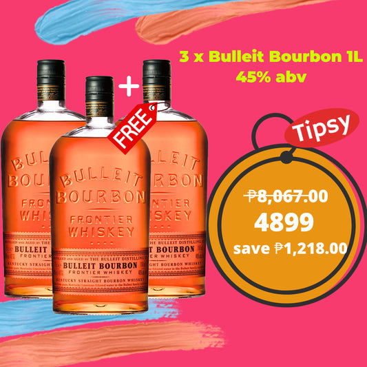 3 x Bulleit Bourbon 1L 45% abv Price Philippines