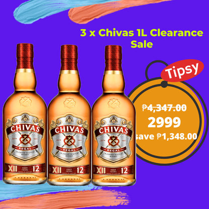 3 x Chivas Regal 1L Price Philippines