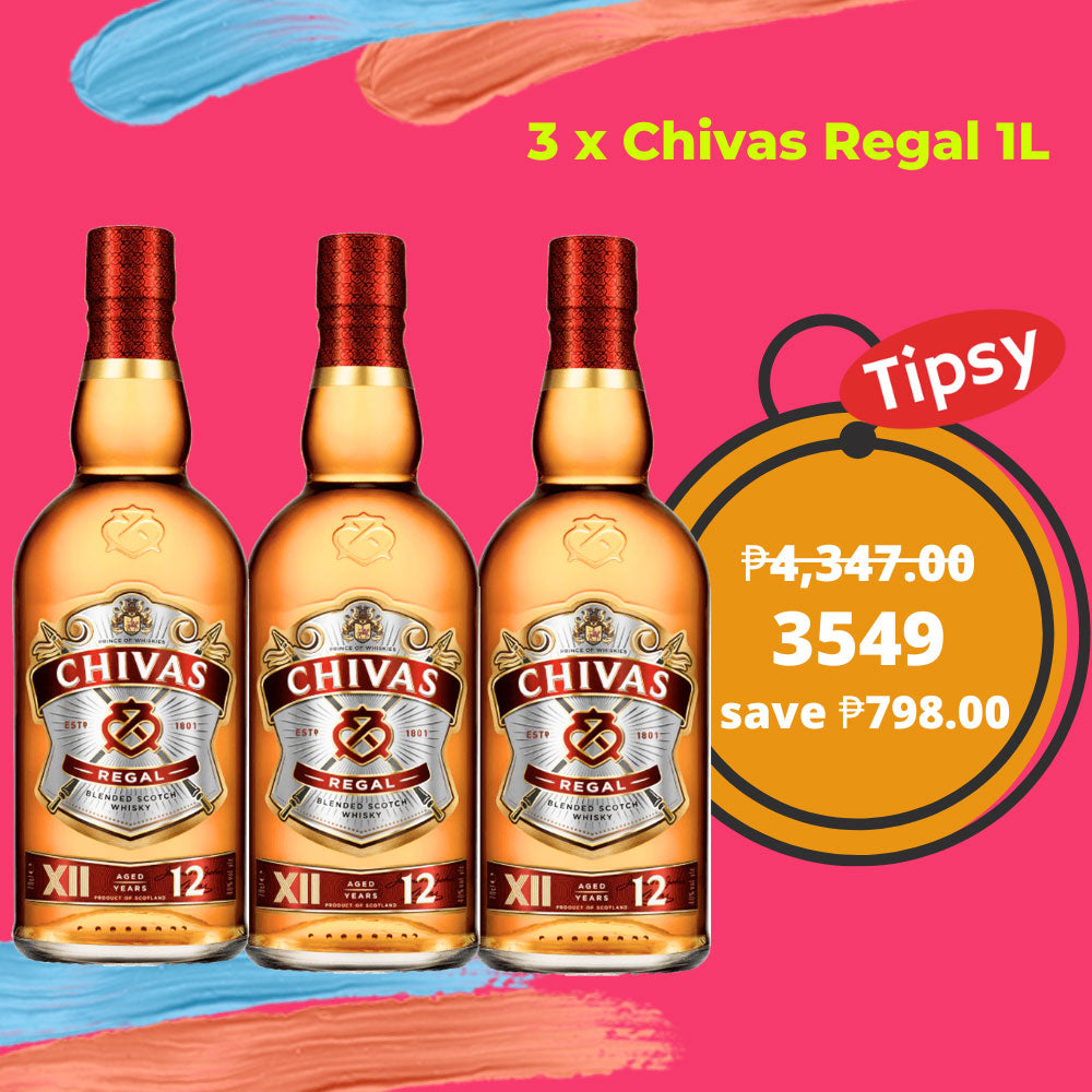 3 x Chivas Regal 1L Price Philippines naked