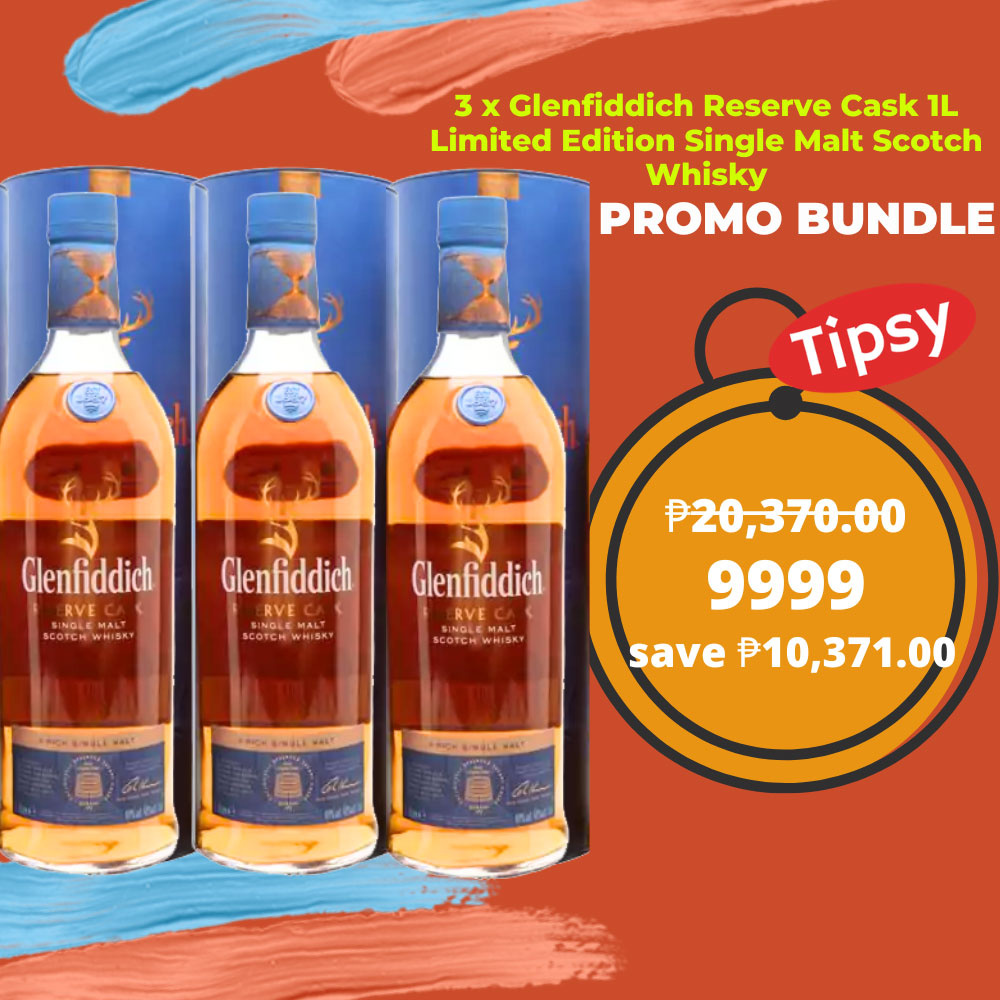 3 x Glenfiddich Reserve Cask Limited Edition Single Malt Scotch Whisky 1L Price Philippines
