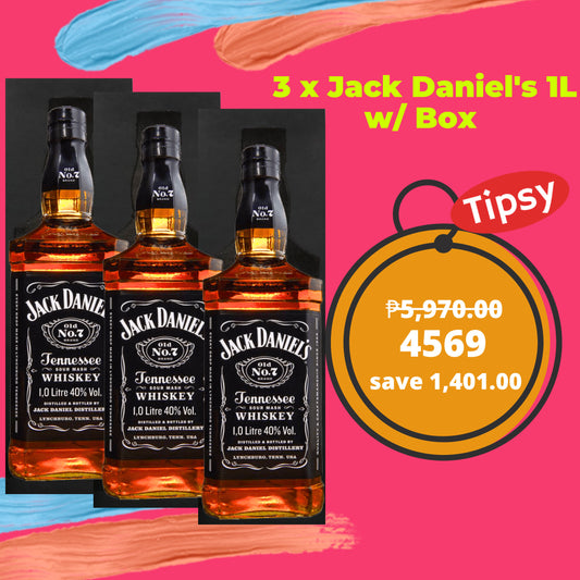 3 x Jack Daniel's 1L with Box Price Philippines