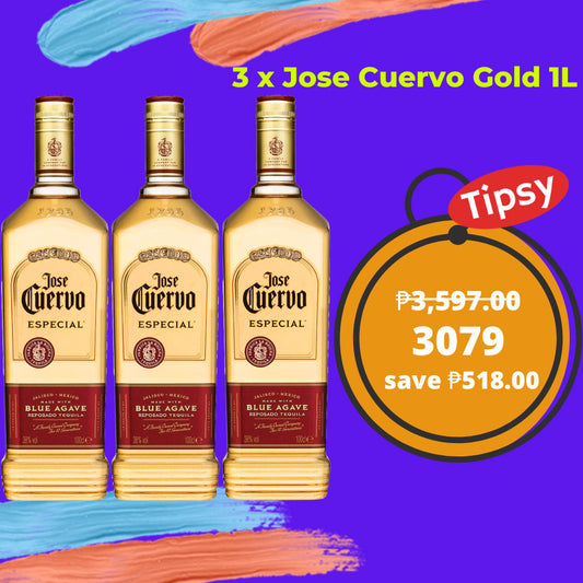 3 x Jose Cuervo Gold 1L Promo