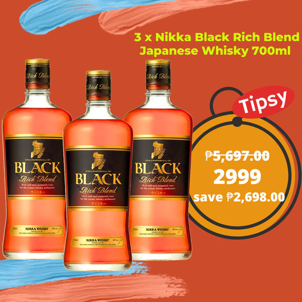 3 x Nikka Black Rich Blend Japanese Whisky 700ml Price Philippines