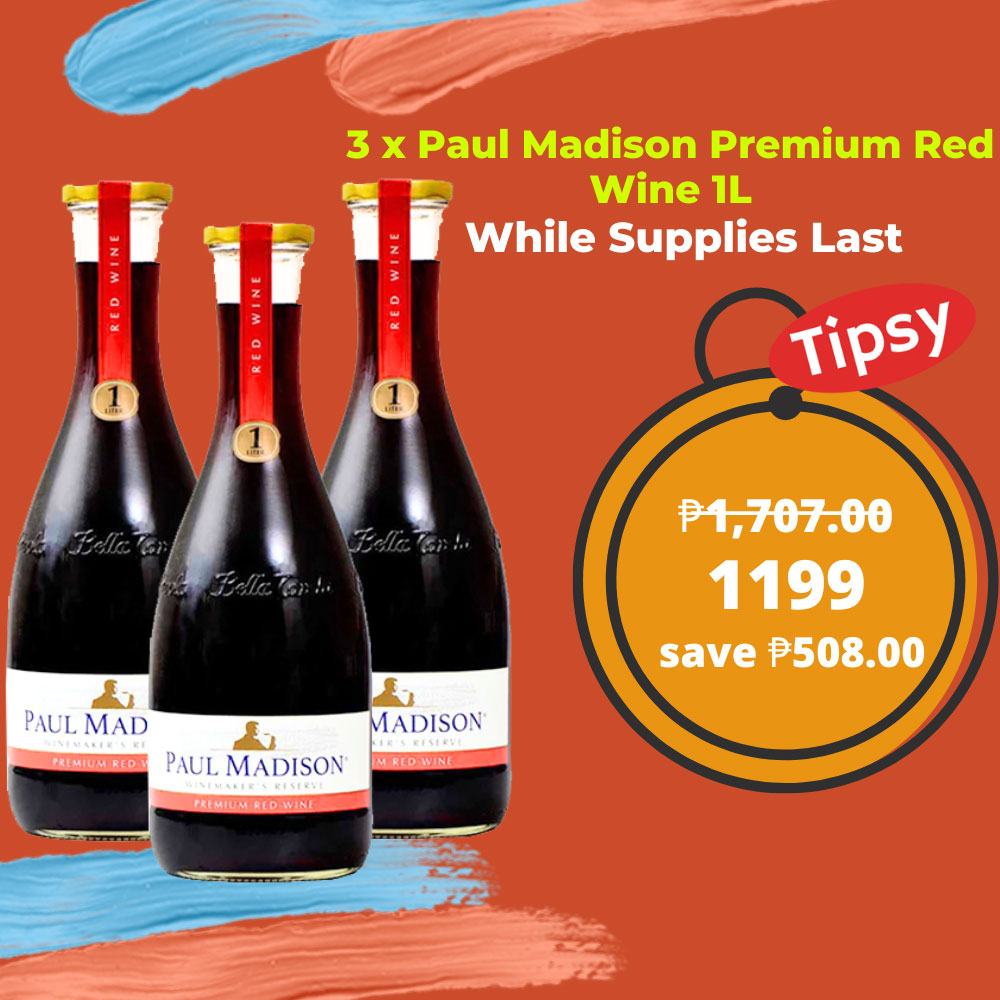 3 x Paul Madison Premium Red Wine 1L Price Philippines