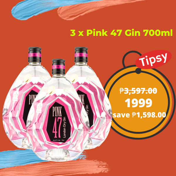 3 x Pink 47 Gin 700ml Price Philippines