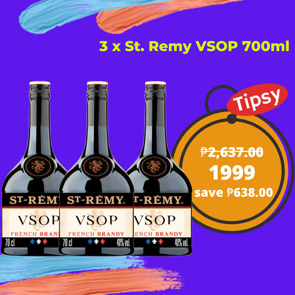 Buy 3 x St. Remy VSOP 700ml at a Very Affordable Price in the Philippines