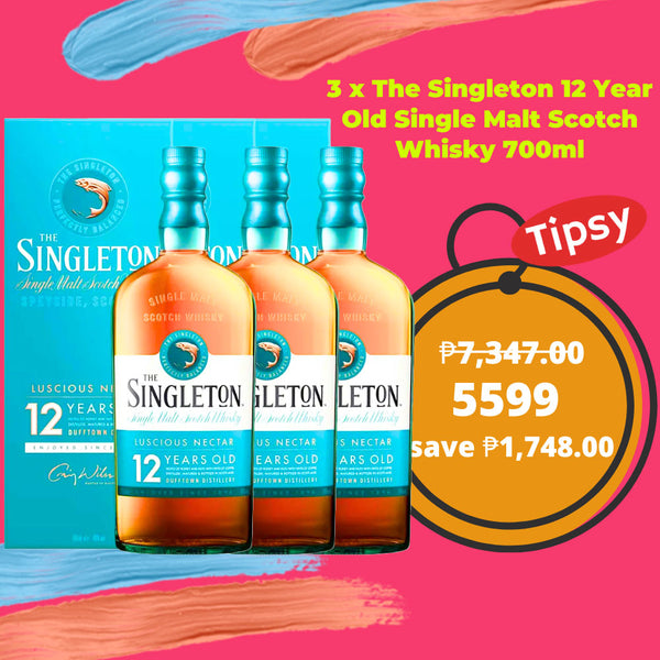 3 x The Singleton 12 Year Old Single Malt Scotch Whisky 700ml