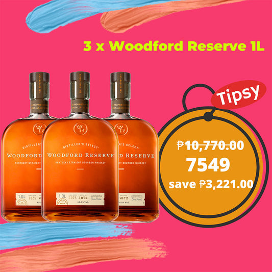 3 x Woodford Reserve 1L