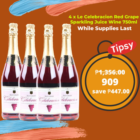 4 x Le Celebracion Red Grape Sparkling Juice Wine 750ml Price Philippines