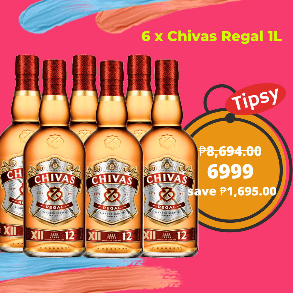 6 x Chivas regal 1L naked Price PH
