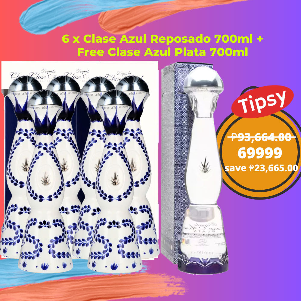 6 x Clase Azul Reposado 700ml + Free Clase Azul Plata 700ml Price Philippines