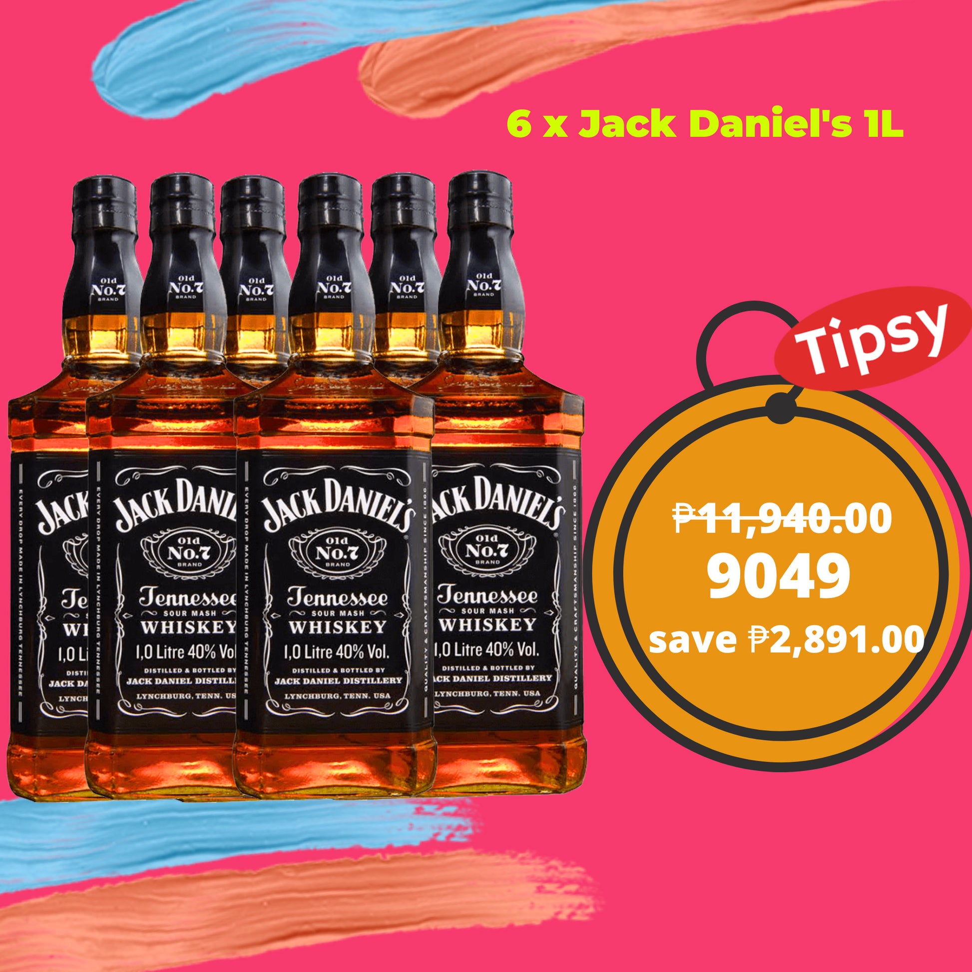 6 x Jack Daniel's 1L Price Philippines