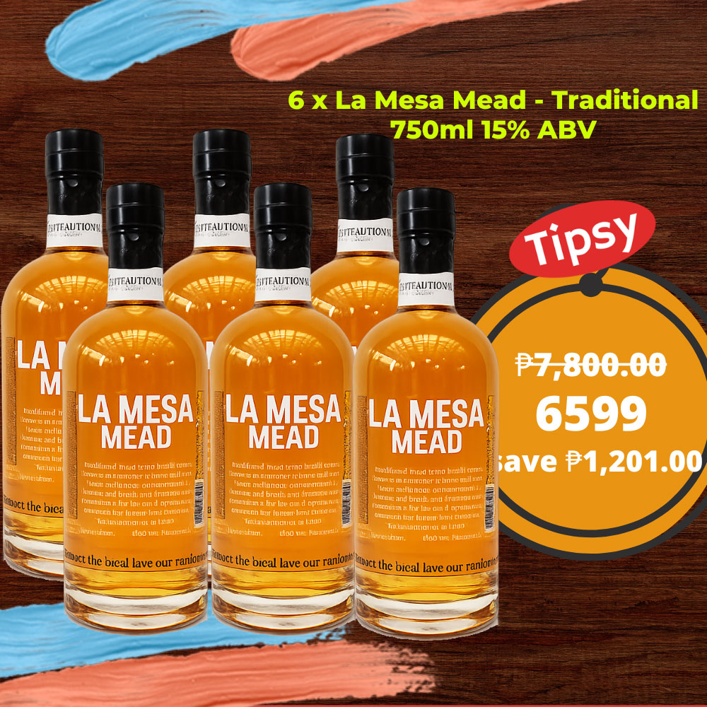 6 x La Mesa Mead - Traditional 750ml 15% ABV Price Philippines