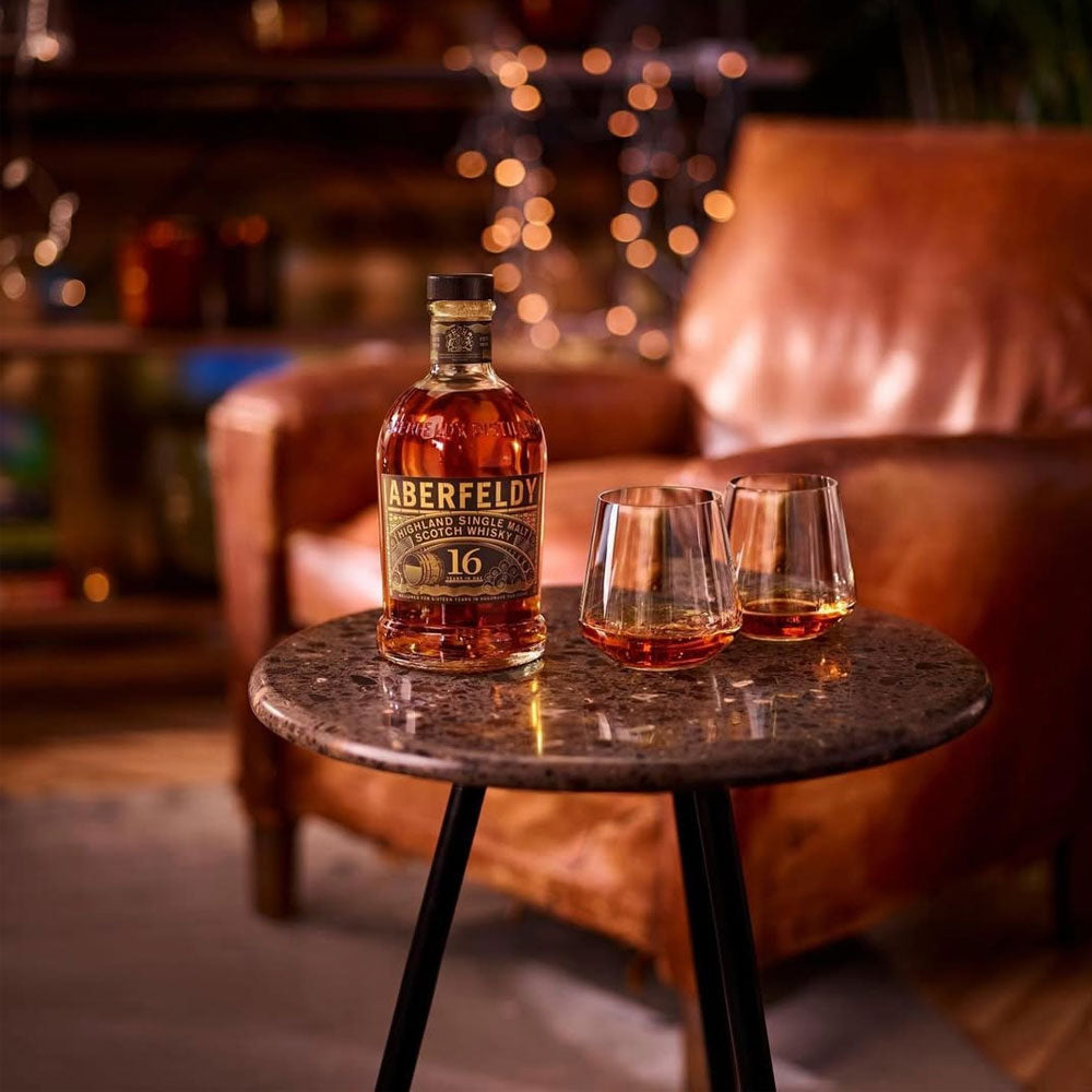 Aberfeldy 16 Year Old was released in 2015 as part of The Last Great Malts series. Matured in a combination of bourbon and sherry casks, this has lovely balance between sweetness and spiciness.