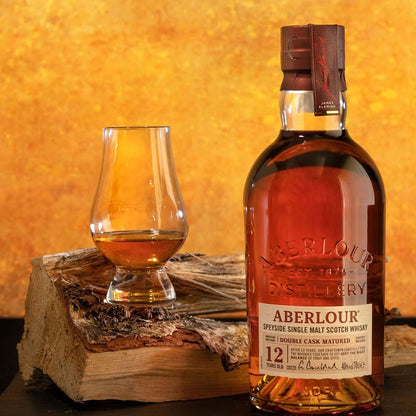 Aberlour 12-Year-Old Double Cask Matured Speyside Whisky is a premium Scotch whisky renowned for its rich, balanced flavor.