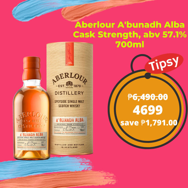 Buy Aberlour A'bunadh Alba Cask Strength, abv 57.1% 700ml Single Malt Whisky at a Very Affordable Price in the Philippines