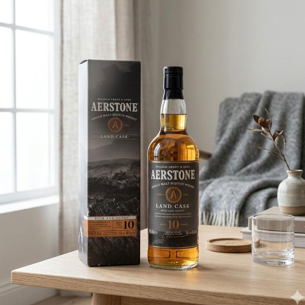 Aerstone 10-Year-Old Land Cask is a heavily peated