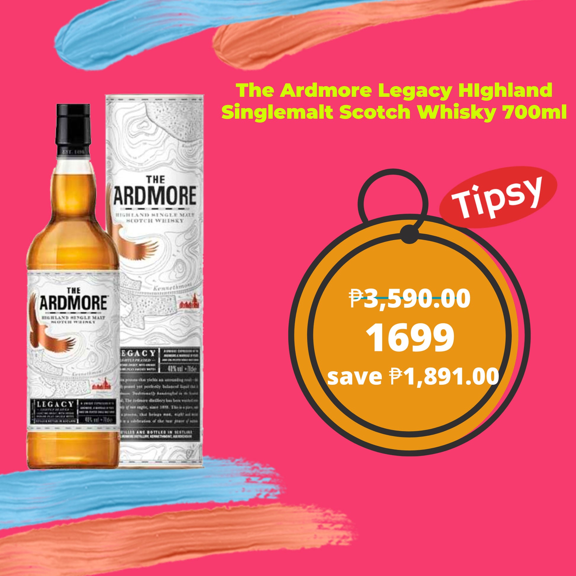 Ardmore Legacy 700ml Single Malt Price Philippines