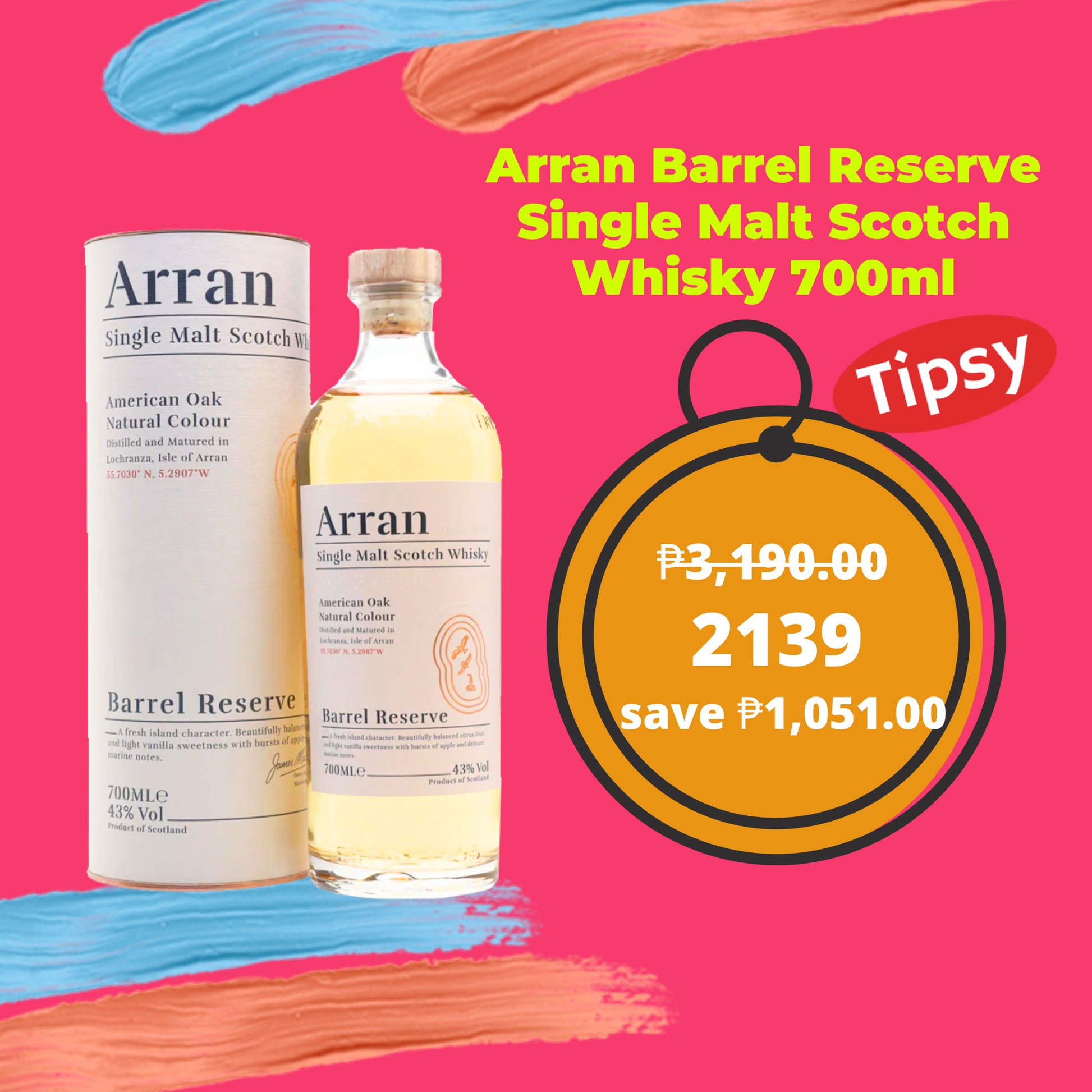 Arran Barrel Reserve Single Malt Scotch Whisky 700ml Price Philippines