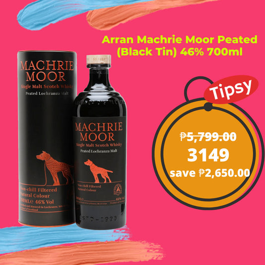 Arran Machrie Moor Peated (Black Tin) 46% 700ml Price Philippines