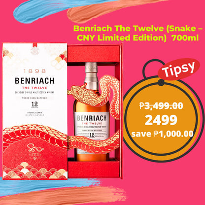 Buy Benriach The Twelve (Snake – CNY Limited Edition) 700ml  Single Malt Whisky at a Very Affordable Price in the Philippines