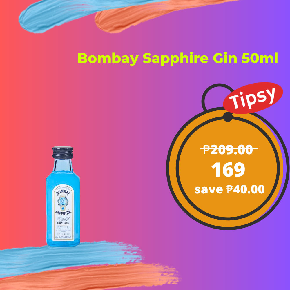 Bombay Sapphire Gin 50ml | Buy Online | Tipsy.ph Price Philippines