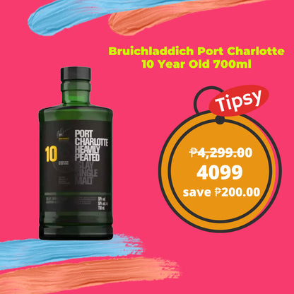 Buy Bruichladdich Port Charlotte 10 Year Old 700ml Single Malt Whisky at a Very Affordable Price in the Philippines