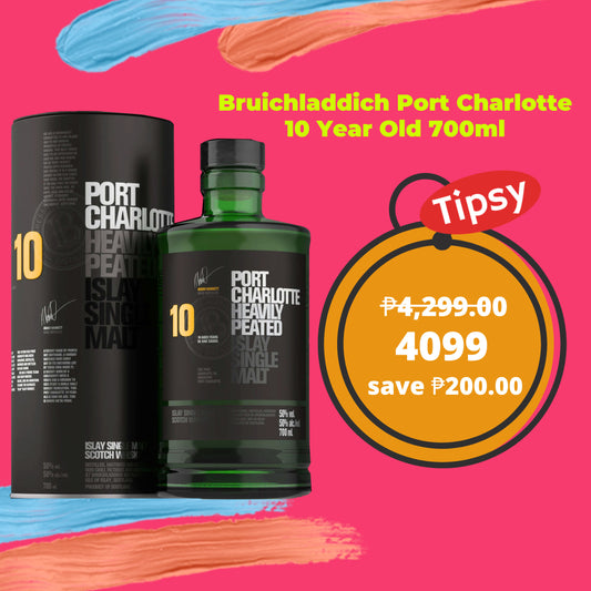 Buy Bruichladdich Port Charlotte 10 Year Old 700ml Single Malt Whisky at a Very Affordable Price in the Philippines