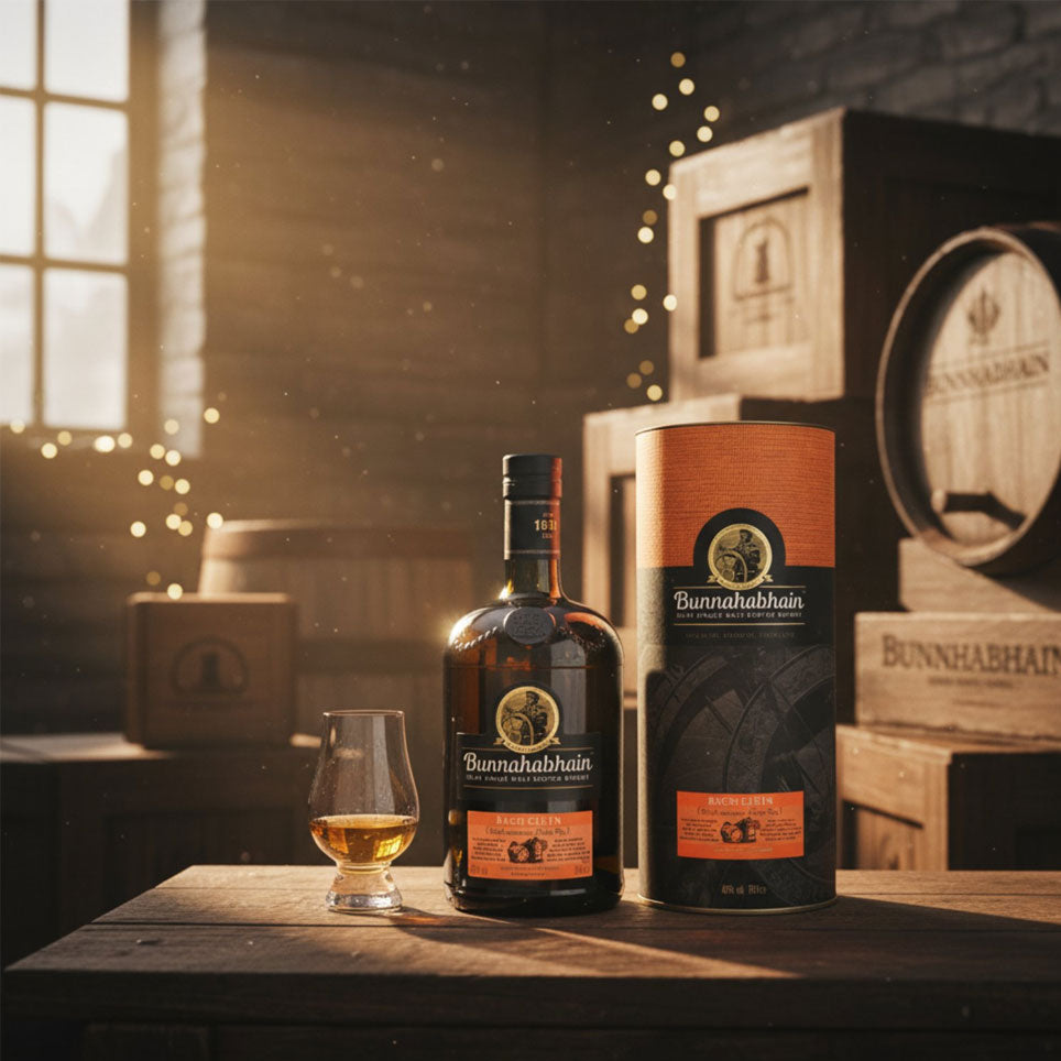 Bunnahabhain Bagh Cluin is a limited edition single malt Scotch whisky from the renowned Bunnahabhain distillery on Islay , 