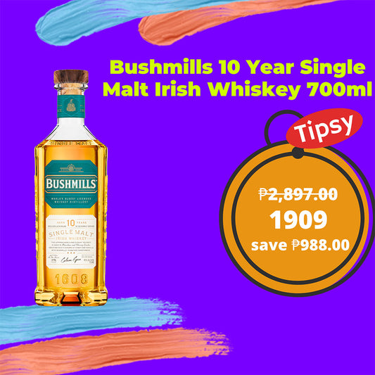 Bushmills 10 Year Single Malt Irish Whiskey 700ml