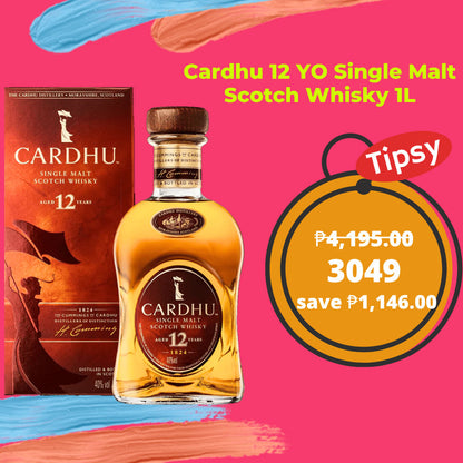 Cardhu 12 YO Single Malt Scotch Whisky 1L Price Philippines