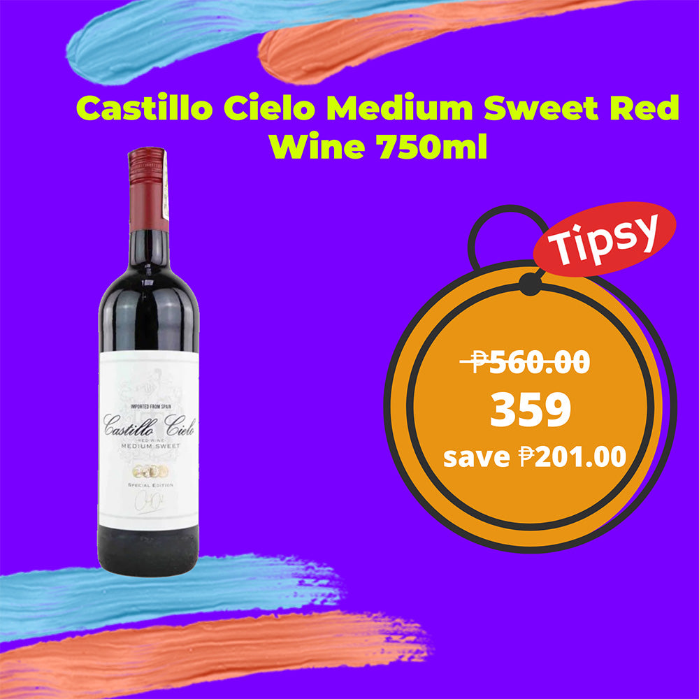 Buy Castillo Cielo Medium Sweet Red Wine 750ml at a Very Affordable Price in the Philippines