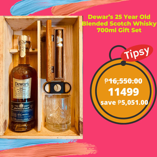 Dewar’s 25 Year Old Blended Scotch Whisky 700ml Gift Set Price Philippines