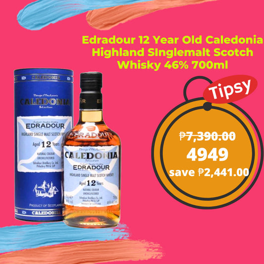 Edradour 12 Year Old Caledonia Highland SInglemalt Scotch Whisky 46% 700ml Price Philippines