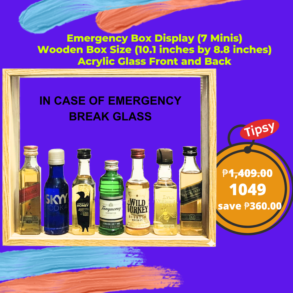 Emergency Box Display (7 Minis) Wooden Box Size (10.1 inches by 8.8 inches) Acrylic Glass Front and Back Price Philippines