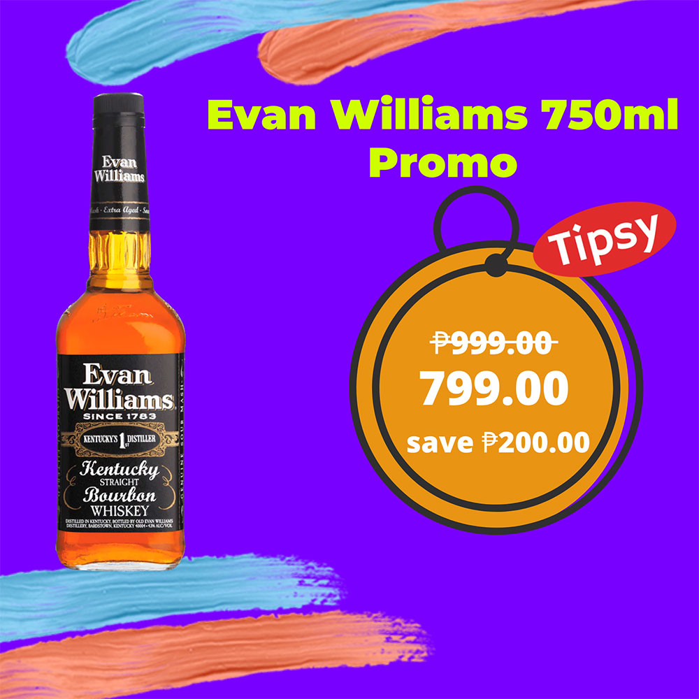 Buy Evan Williams Bourbon Whiskey 750ml Promo at a Very Affordable Price in the Philippines