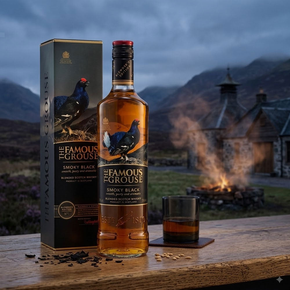 Famous Grouse Smoky Black Whisky 700ml (40% abv)