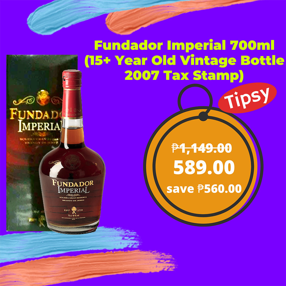 Fundador Imperial 700ml (15+ Year Old Vintage Bottle 2007 Tax Stamp)