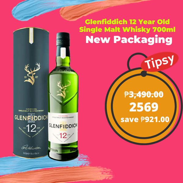 Glenfiddich 12 Year Old Single Malt Whisky 700ml  New Packaging Price PH