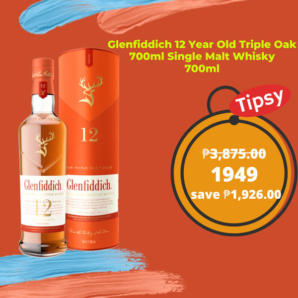 Glenfiddich 12 Year Old Triple Oak Single Malt 700ml (40% ABV) Price Philippines