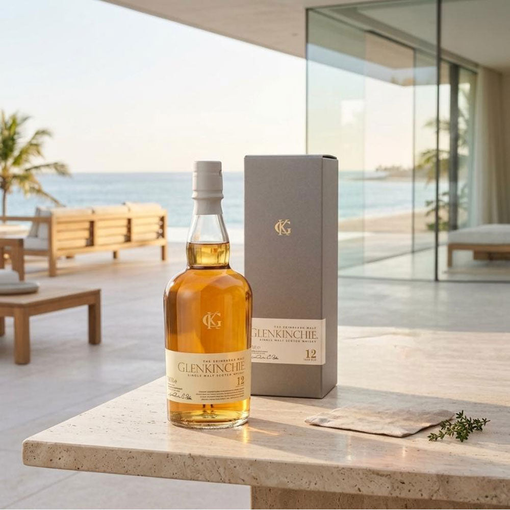 Glenkinchie 12-Year-Old Single Malt Scotch Whisky is a refined and elegant spirit hailing from the Lowland region of Scotland.