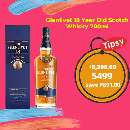 Buy Glenlivet 18 Year Old 700ml Single Malt Whisky at a Very Affordable Price in the Philippines